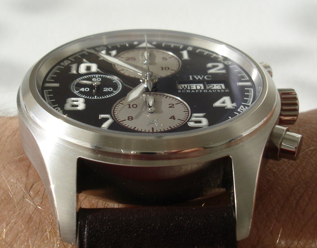 Black Fake Leather Watch Men